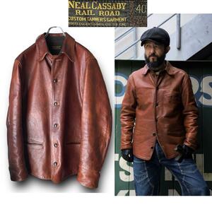 定価253,000円 FREEWHEELERS フリーホイーラーズ ホースハイド レザー カーコート ブレーキマン size 40 BRAKEMAN COAT 馬革