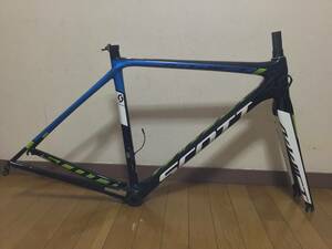 中古品 SCOTT ADDICT TEAM ISSUE スコット アディクト Di2専用フレームセット サイズS/52 BB,エレクトリックワイヤー,ジャンクションB付