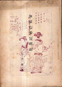 ※俳風柳多留略解　今井卯木　孔版（ガリ刷）　大正5年7月より6年10月迄「江戸趣味」に掲載されたもの　挿画一部宮尾　江戸庶民文芸滑稽等