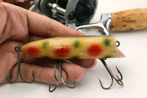 20s 最初期 HEDDON WIGGLE KING ウッドルアー / 道楽 ハトリーズ BALSA50 ZEAL ザウルス ABU 世代 LUCKY 13 BASSER ウッドルアー好きに