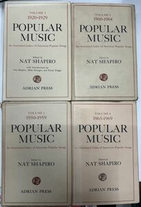 s0117-46.洋書 POPULAR MUSIC An Annotated Index of American Popular Songs 1.3.5.5 NAT SHAPIRO ADRIAN PRESS