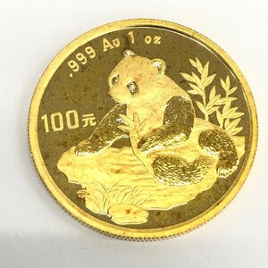 K24IG　中国　パンダ金貨　1oz　100元　1998　総重量31.1g【CDAX8020】