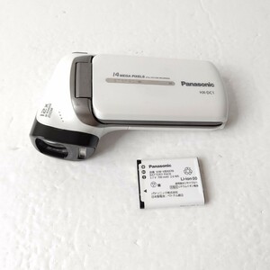 パナソニック　デジタルビデオカメラ　美品　HX-DC1 クールホワイト
