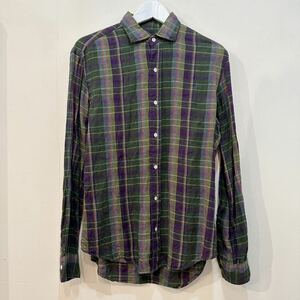 POLO RALPH LAUREN LINEN L/S SHIRT ポロ ラルフローレン リネン 100% 長袖 シャツ チェック 柄 S