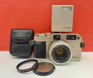 ■ CONTAX G1 レンジファインダー フィルムカメラ ボディ Carl Zeiss Planar 2/35 T* レンズ 動作未確認 現状品 TLA140 コンタックス