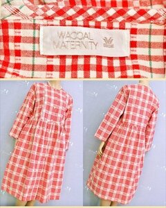 CA6-489＃/新品同様♪Wacoal/ワコール♪日本製♪バスト86～101cm*M~Lサイズ♪ゆったりとした着心地♪昭和レトロなネグリジェ※▲