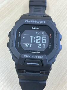 （743）美品 CASIO カシオ G-SHOCK G-SQUAD GBD-200 クォーツ腕時計 ブラック モバイルリンク 20気圧防水 動作品