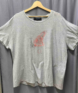 ETRO／刺繍Tシャツ／グレー／コットン／エトロ／サイズXL