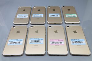 Apple iPhone7 128GB Gold 計8台セット A1779 MNCM2J/A ■SIMフリー★Joshin(ジャンク)5836【1円開始・送料無料】