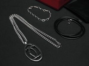 ■新品■未使用■ Cartier カルティエ 2Cロゴ ネックレス アクセサリー メンズ レディース シルバー系 AV9114