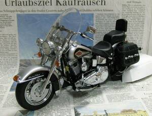 フランクリンミント*ハーレー*1/10*1989 Harley-Davidson Heritage Softail Classic シルバー/ブラック