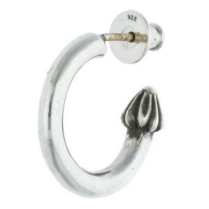 クロムハーツ Chrome Hearts HOOP PLAIN/プレーンフープ シルバーピアス 中古 SJ02