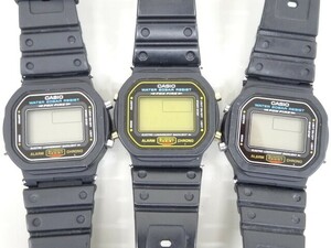 ジャンク 3点セット まとめて CASIO カシオ G-SHOCK Gショック DW-5600E 20BAR FOX FIRE デジタル クオーツ 腕時計