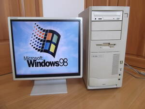 【動作確認済】PC98タワー型 PC-9821Xv13/R16（CPU 333MHz+CD-R書込み）/Win98＆MS-DOS6.2マルチ起動