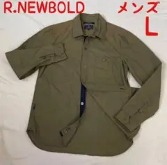 美品　R.NEWBOLD アールニューボールド　メンズ　シャツ　Lサイズ　訳あり