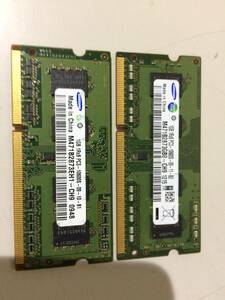中古品 SAMSUNG DDR3 PC3-1333 2GB(1G*2) 現状品