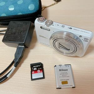 Nikon COOLPIX デジタルカメラ S7000 ホワイト　電池　充電器　SDカードセット