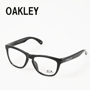 326-37◆OAKLEY/オークリー 0OX8137A FROGSKINS RX A フロッグスキンPOLASHED BLACK/ポリッシュドブラック デモレンズ付き 眼鏡 サングラス