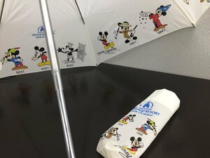 ◇ディズニー 《未使用品》上海ディズニー 折りたたみ傘 タグ付き ミッキーマウス 8H30 【60】