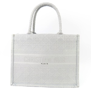 41117★1円スタート★Christian Dior クリスチャンディオール 新品同様美品 ブックトート ミディアム カナージュステッチ トートバッグ