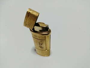 YVES SAINT LAURENT イブサンローラン　ガスライター　ゴールドカラー　美品