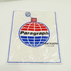 131【未開封】Paragraph パラグラフ Season5 Scotch Logo T-shirt 半袖 ロゴTシャツ フリーサイズ ホワイト