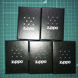 Zippo 空箱 ブラック×ブラック 5個セット R00931