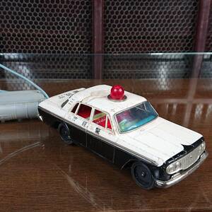 A03-0502　昭和レトロ バンダイ 玩具 ブリキ ラジコン パトカー 警視庁 ジャンク
