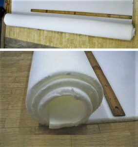 スポンジ　厚み1cm・巾1.25ｍ長さ1.65ｍ1点・DIY 