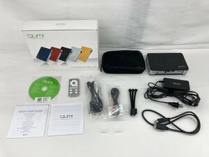 QUMI HD ポケットプロジェクター Q5-BK 通電〇 箱付き【CDAW1021】