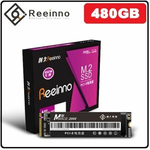 ★新品!!最安値★Reeinno SSD M.2 NVMe PCI-E 480GB 3D 高速 NAND TLC 内蔵型 Mace2000-960 デスクトップ ノートパソコン DE040