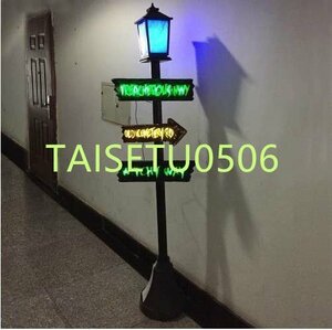 街頭ライト LED ホラー 小道具 180cm イベント 飾り スポット 新品