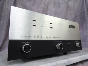 ☆ McIntosh マッキントッシュ MC2200 ステレオパワーアンプ ☆中古☆