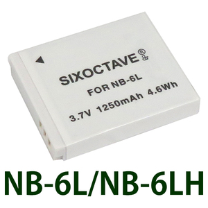 NB-6LH NB-6L Canon 互換バッテリー 1個　純正充電器でも充電可能 IXUS 85 IS IXUS 95 IS IXUS 105IXUS 200 IS PowerShot D10