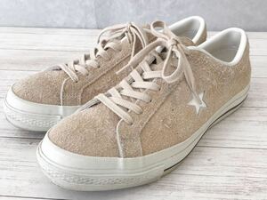 良好☆CONVERSE ONE STAR☆コンバース/ワンスター☆スニーカー☆J スエード☆レア☆日本製/ベージュ/8.5/27.0㎝/定価25000円程