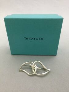 TIFFANY&Co.　ティファニー　リーフ　ブローチ　シルバー　アクセサリー　925【B835993】