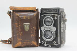 【訳あり品】 ローライ Rolleiflex Carl Zeiss Jena Tessar 7.5cm F3.5 ケース付き 二眼カメラ s7193