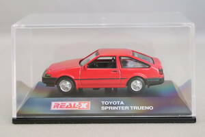 ヨーデル REAL-X トヨタ スプリンター トレノ 赤（AE86）1/72スケール