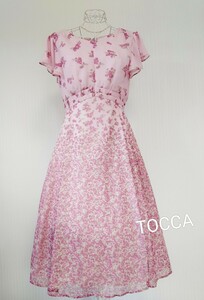 ☆【即決送料無料】TOCCA　LIBERTYフラワーワンピースピンク4☆