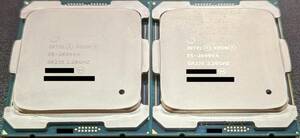 Intel CPU Xeon E5-2699v4 同一バッチナンバー２個セット SR2JS 22C/44T 2.20～3.60GHz Cache 55MB DDR4-2400 TDP 145W FCLGA2011-3