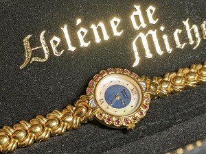 稼働品 Helene de Michel ヘレンミッシェル レディース 腕時計 電池交換済み