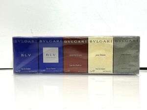 保管　未開封　BVLGARI　ブルガリ　メンズ　ミニ香水セット　プールオム　プールファム　オムニア　ブループールオム　ブルーパルファム