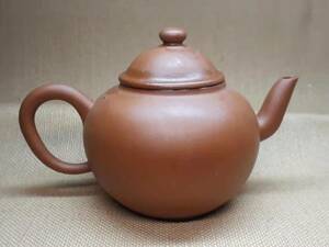 宜興窯 紫砂茶壺 在銘 煎茶道具 壺中日月長