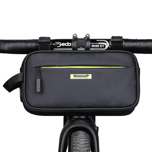 自転車のハンドルバー用の防水バッグ サイクリングアクセサリー 多機能 ポータブルサイクリング収納バック