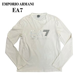 EMPORIO ARMANI EA7 アルマーニ ロンT L デカロゴ 長袖Tシャツ カットソー