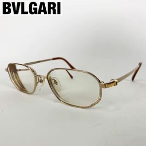 超希少◎BVLGARI K18 750 刻印 メガネ 55□17-145 メンズ 金 ブルガリ アイウェア メンズ ビジネス 高級品 ハイブランド