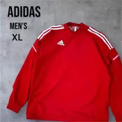 adidas アディダス 裏メッシュ ナイロンレインジャケット レッド XL