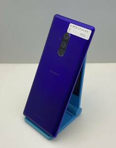 A9376 Xperia 1 パープル　802SO　本体のみ ソフトバンク SIMロック解除済み