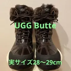 UGG Butte 29.5cm アグ メンズ ブーツ ブラウンチェック柄 美品
