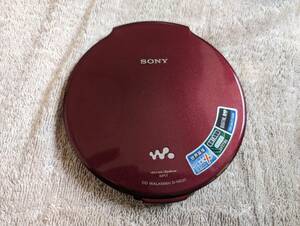 SONY ソニー ポータブル CDプレーヤー D-NE20 CD WALKMAN　薄型　2006年製　レッド　R　赤　本体のみ　動作品